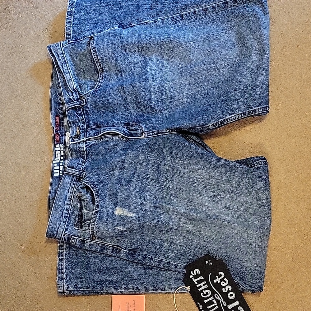 Urban Pipeline Blue Denim Jeans 36x30 Loose Straight